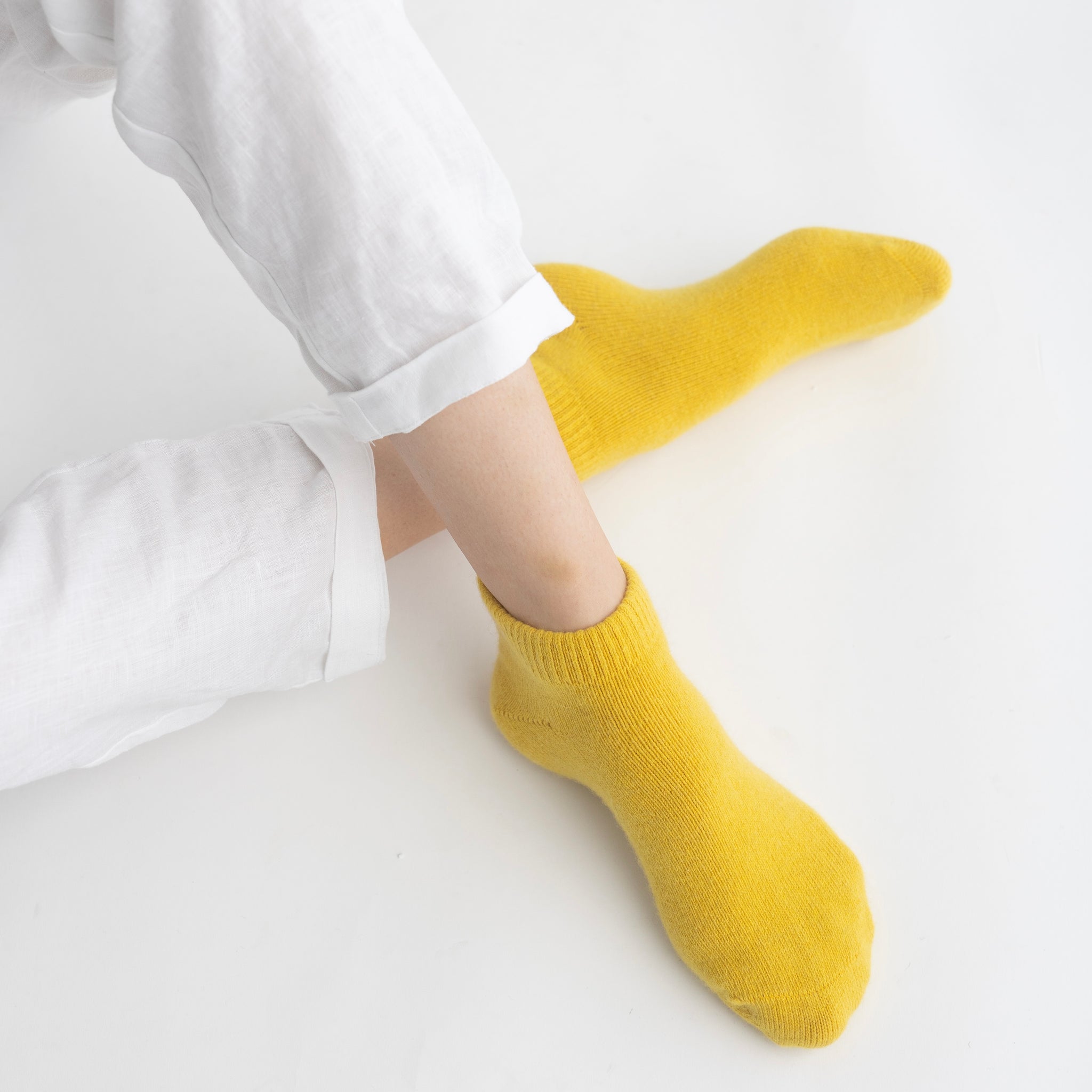 Possum Merino Wool NAPIER Socks, Primrose