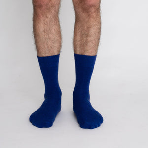 Possum Merino Wool HAMILTON Socks, Royal Blue Men