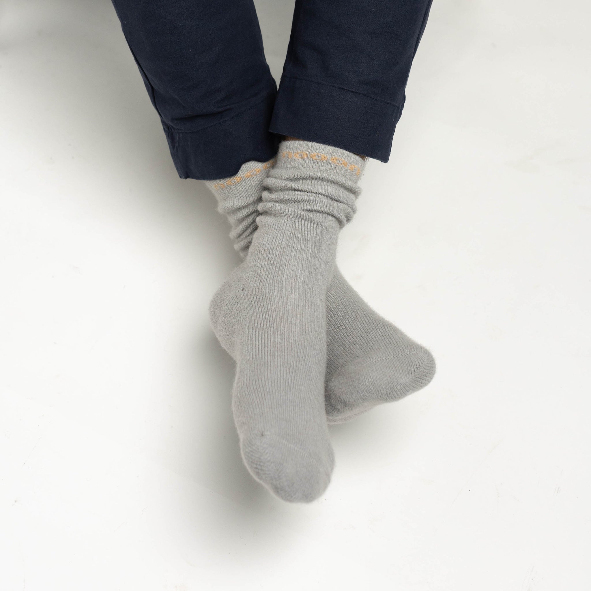 Possum Merino Wool HUKA Socks, Harbour Mist Men