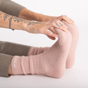 Possum Merino Wool HUKA Socks, Rose Water