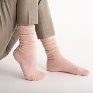 Possum Merino Wool HUKA Socks, Rose Water