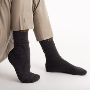 Possum Merino Wool HUKA Socks, Peat