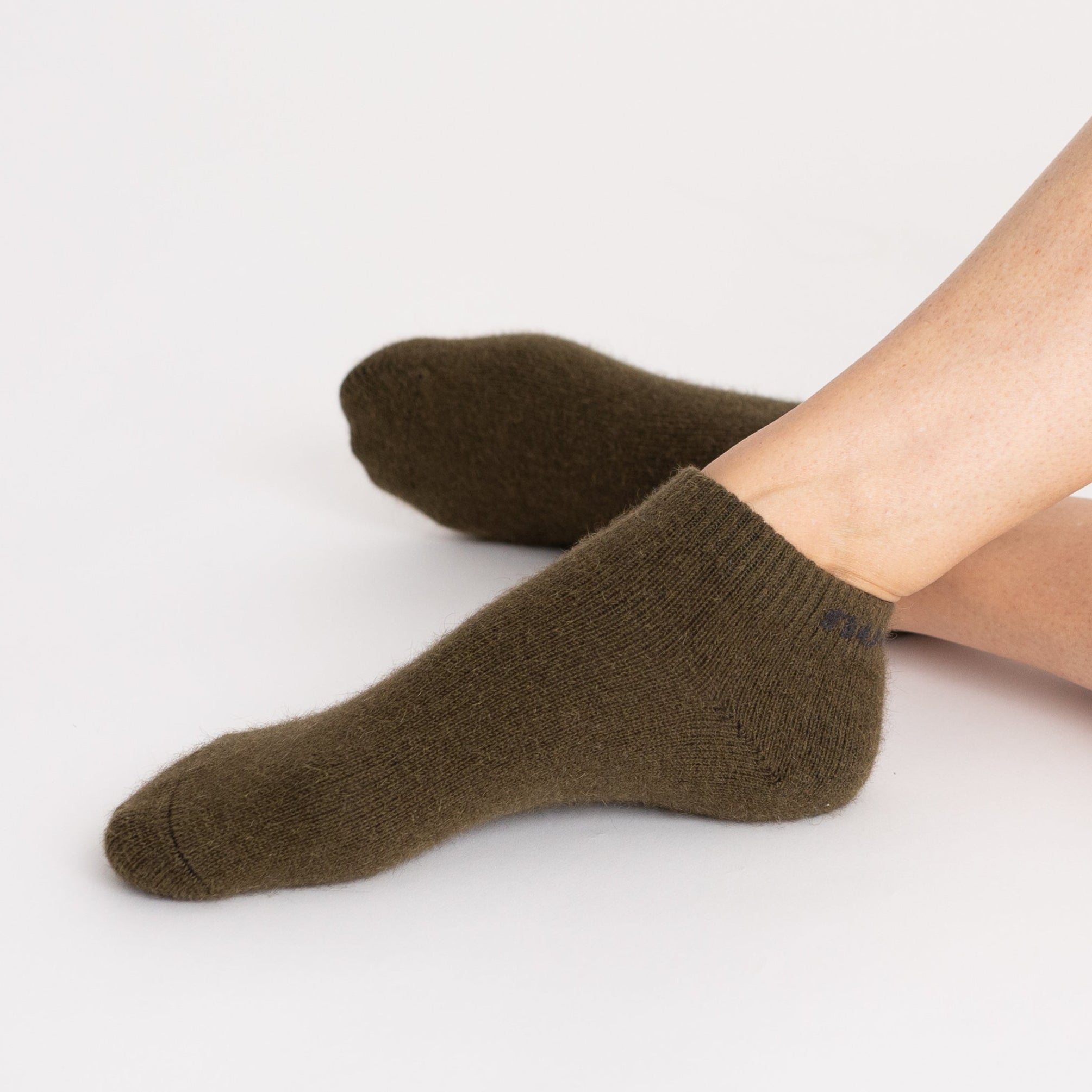 Possum Merino Wool NAPIER Socks, Military Olive
