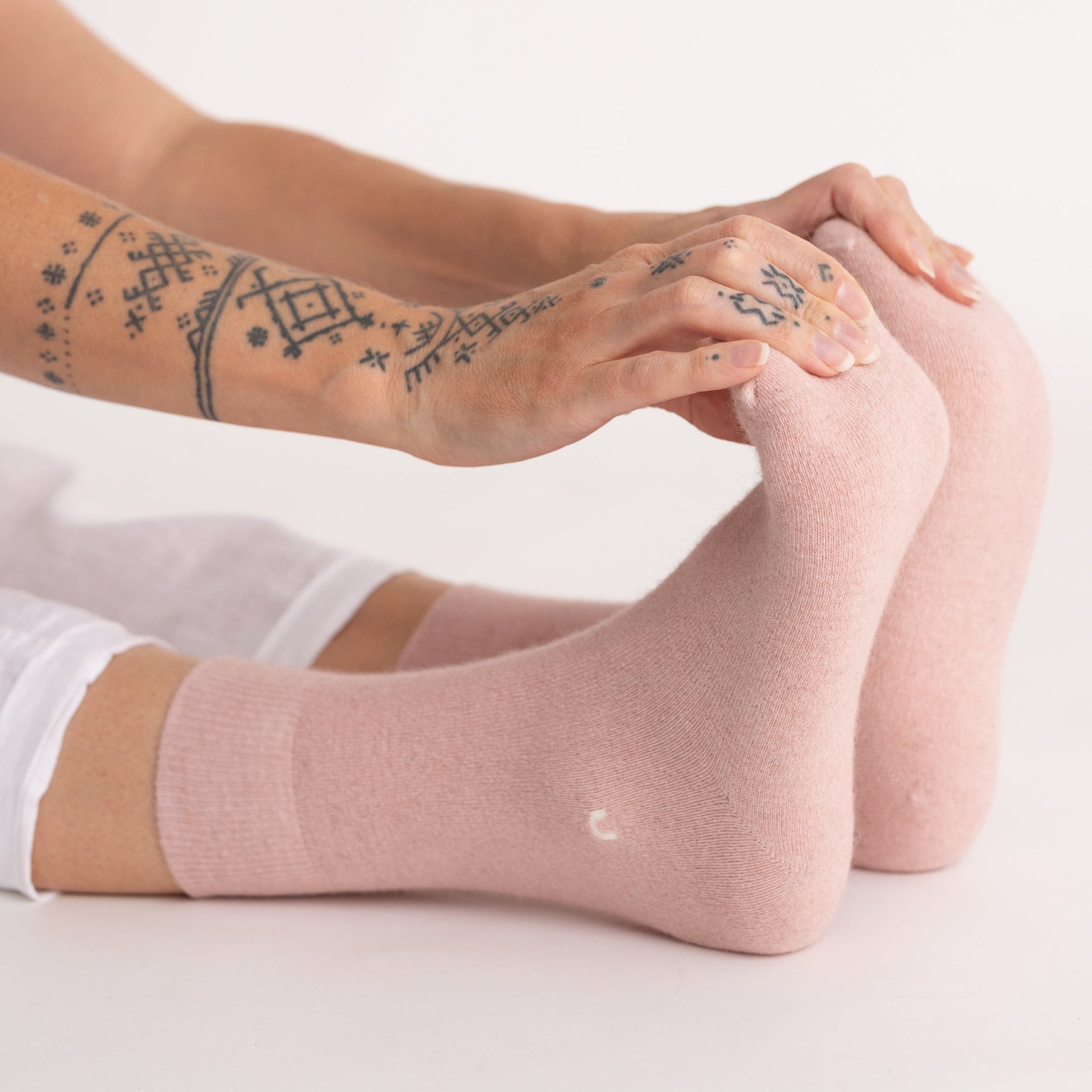 Possum Merino Wool HAMILTON Socks, Rose Water