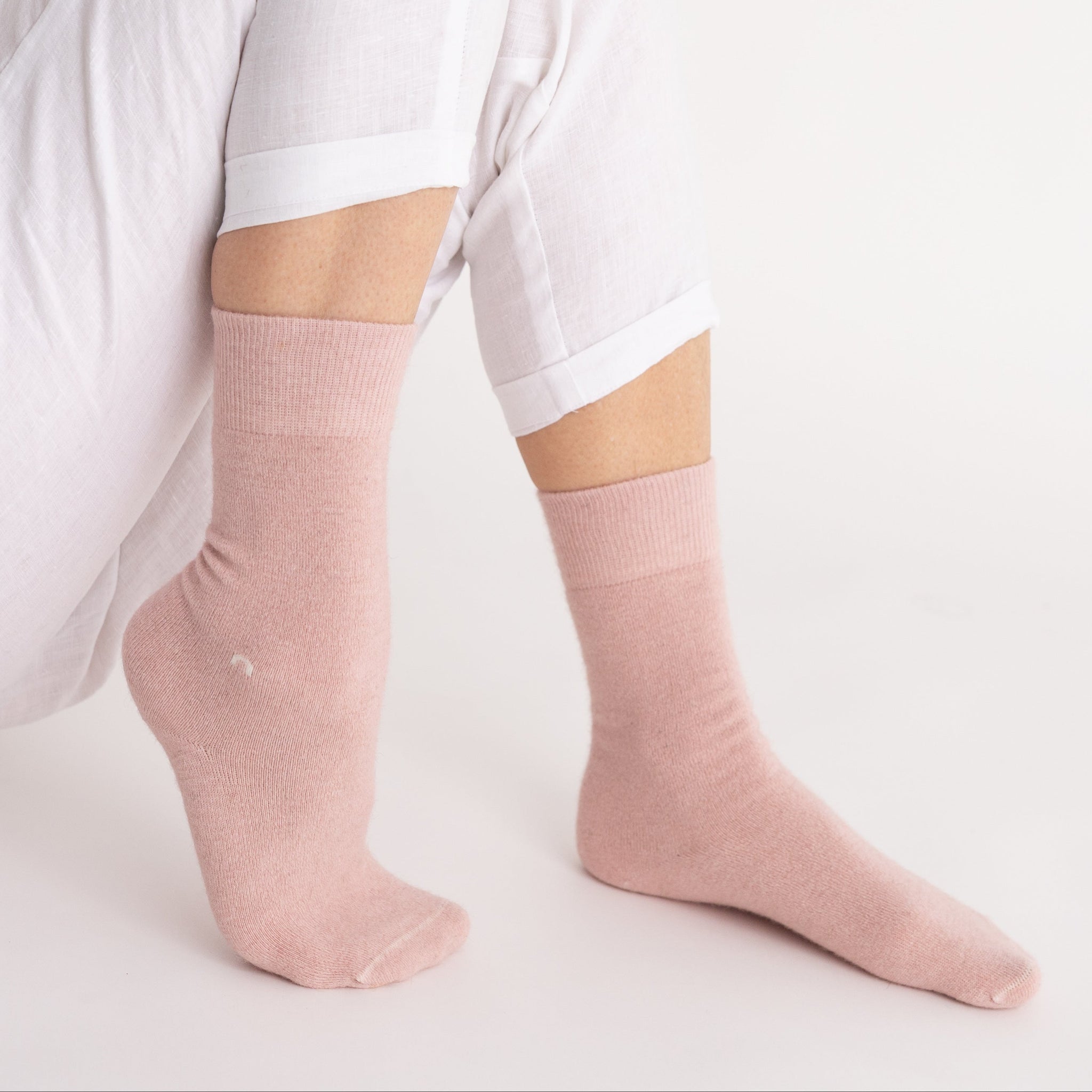 Possum Merino Wool HAMILTON Socks, Rose Water
