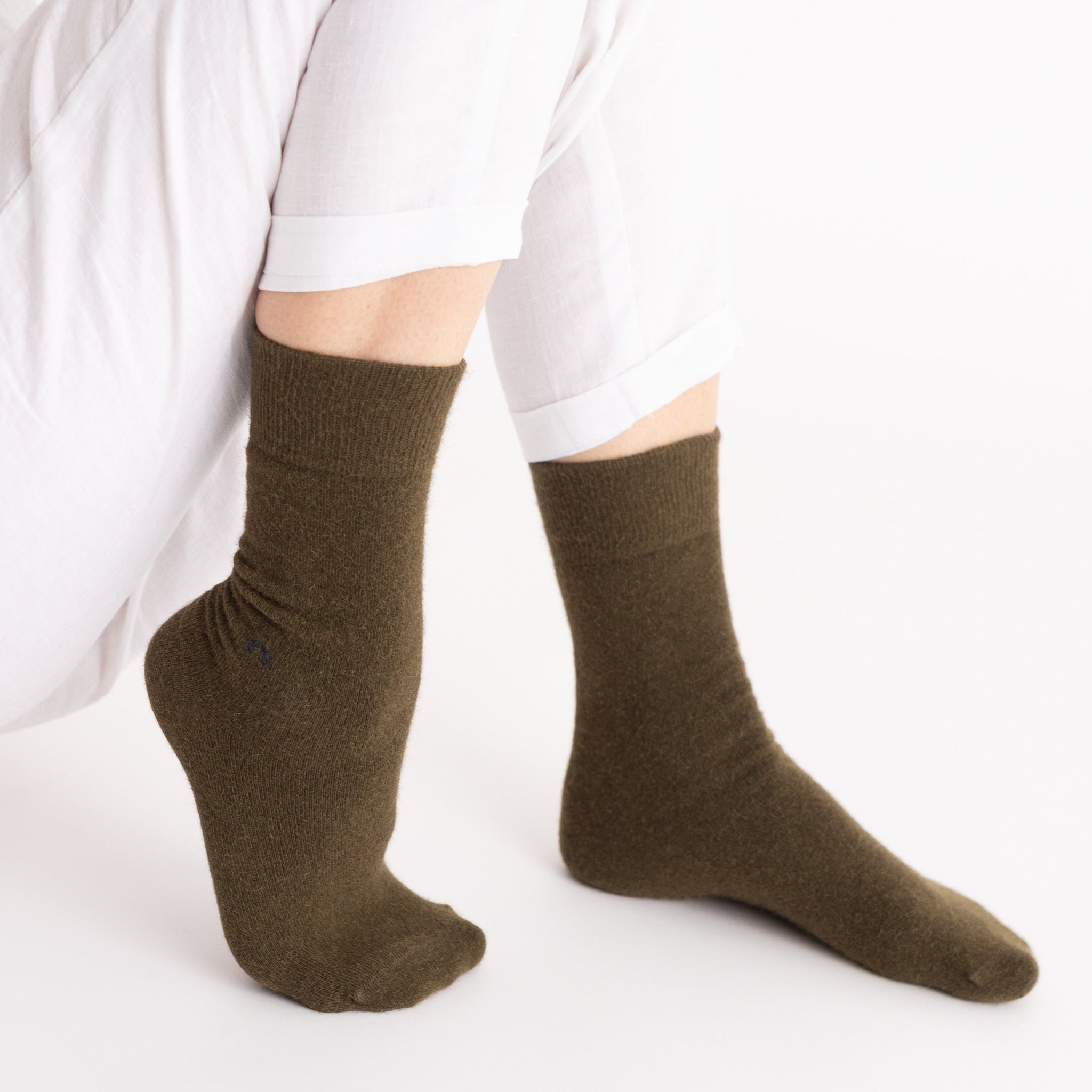 Possum Merino Wool HAMILTON Socks, Military Olive