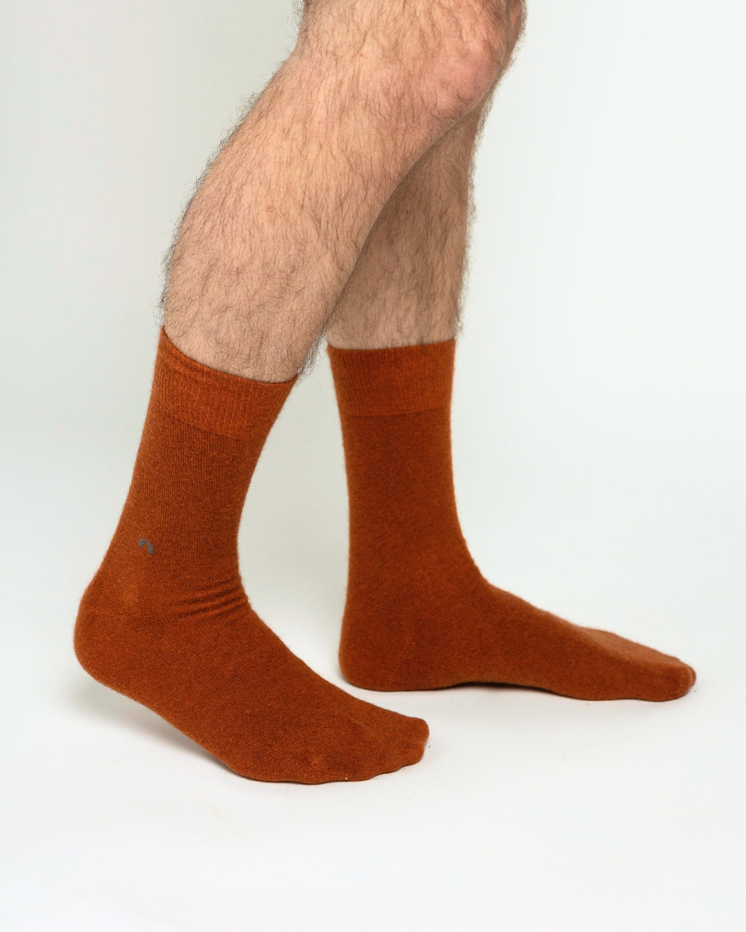 Possum Merino Wool Socks | HAMILTON | Leather Brown | Men