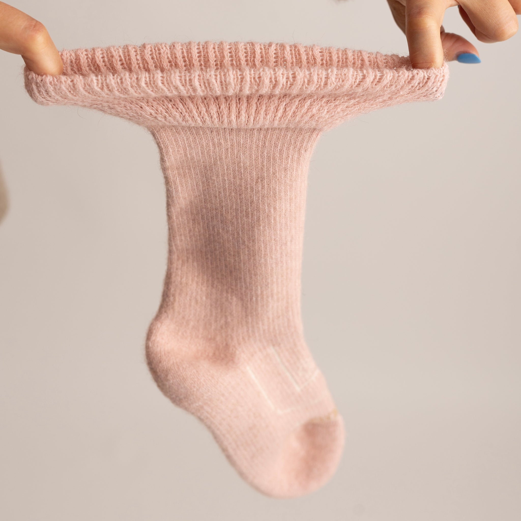 Possum Merino Wool Yan Socks, Rose Water