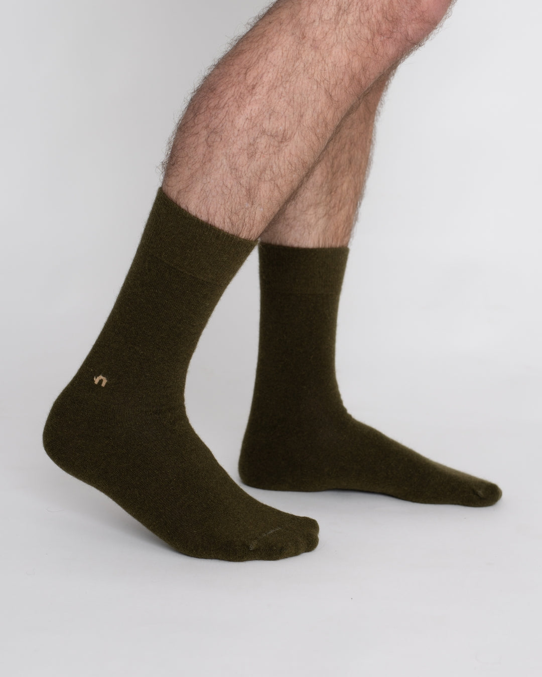 Possum Merino Wool HAMILTON Socks, Military Olive - Medium, Mens