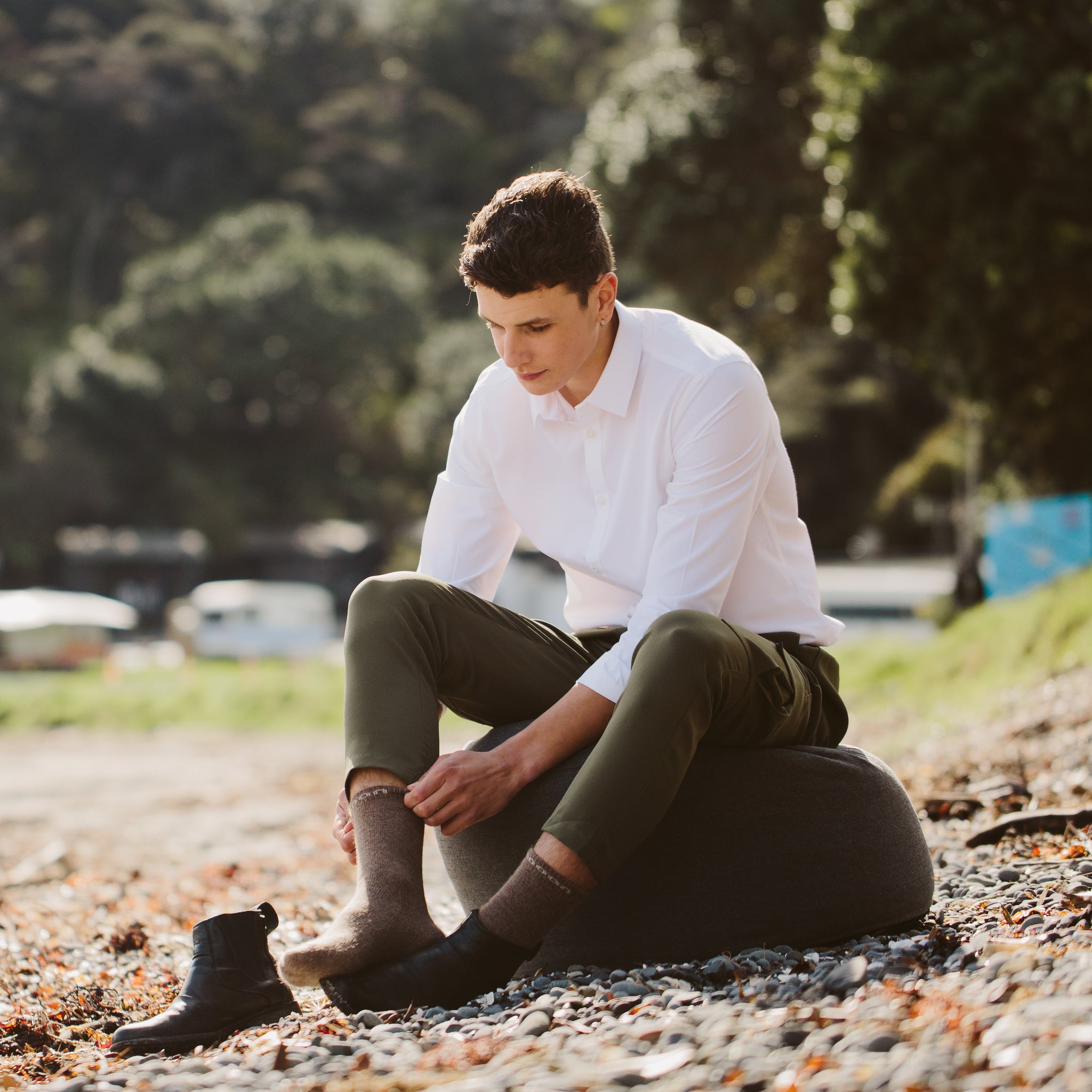 merino wool possum socks brown new zealand men