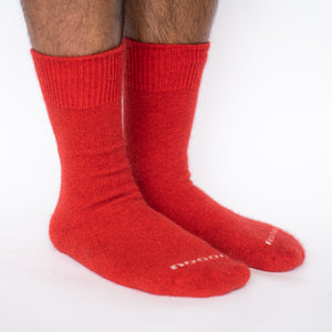 Possum Merino Wool PIHA Socks, Scarlet Men